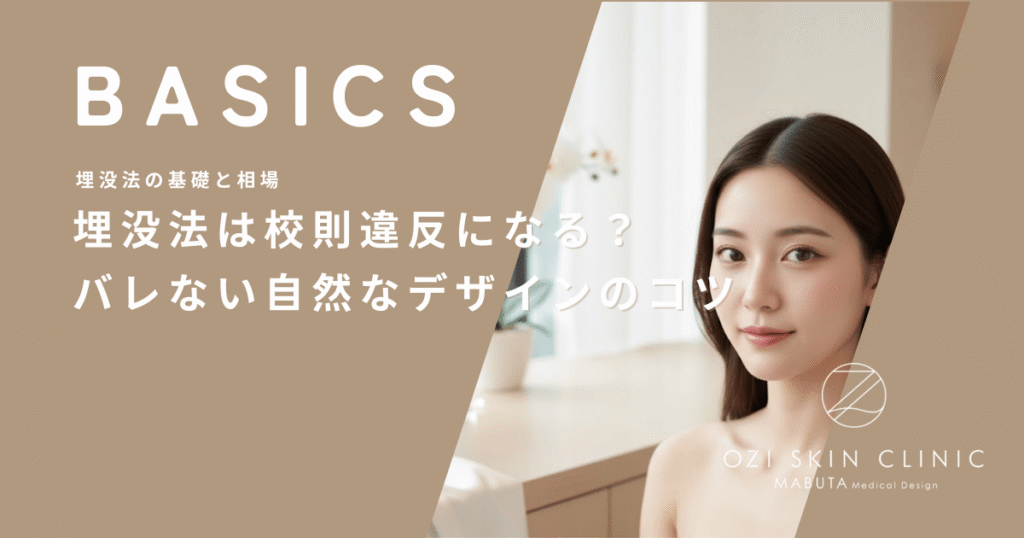 埋没法は校則違反になる？学校の先生や友達にバレない自然なデザインのコツ