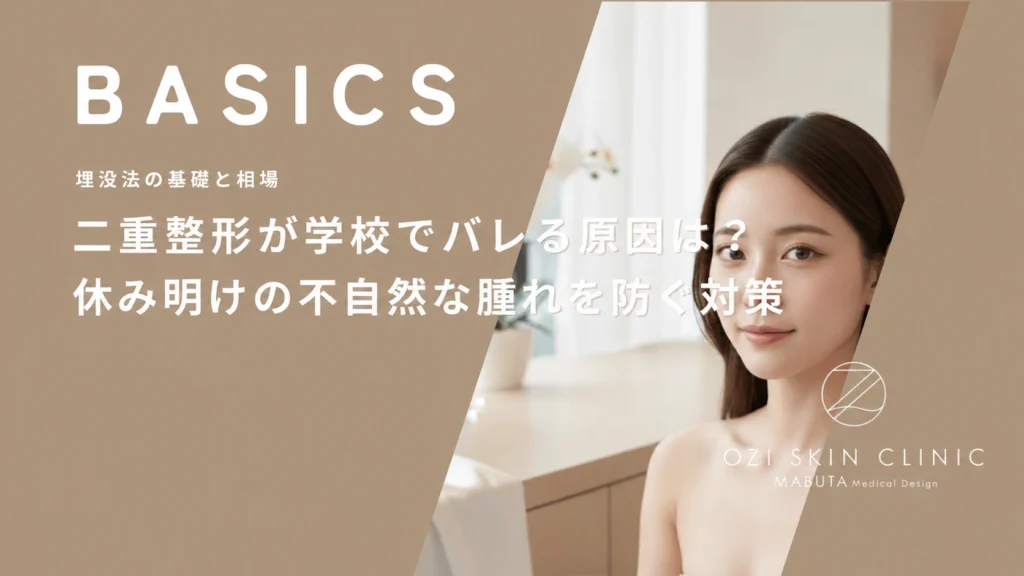 二重整形が学校でバレる原因は？休み明けの不自然な腫れを防ぐ対策