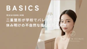 二重整形が学校でバレる原因は？休み明けの不自然な腫れを防ぐ対策